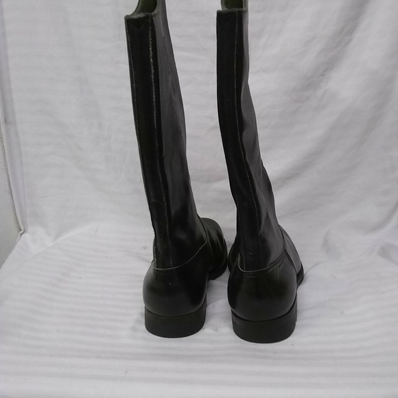 Military German Comba Boots Black Leather Knee High Composite Toe Sz  10/40 (12) main image 4